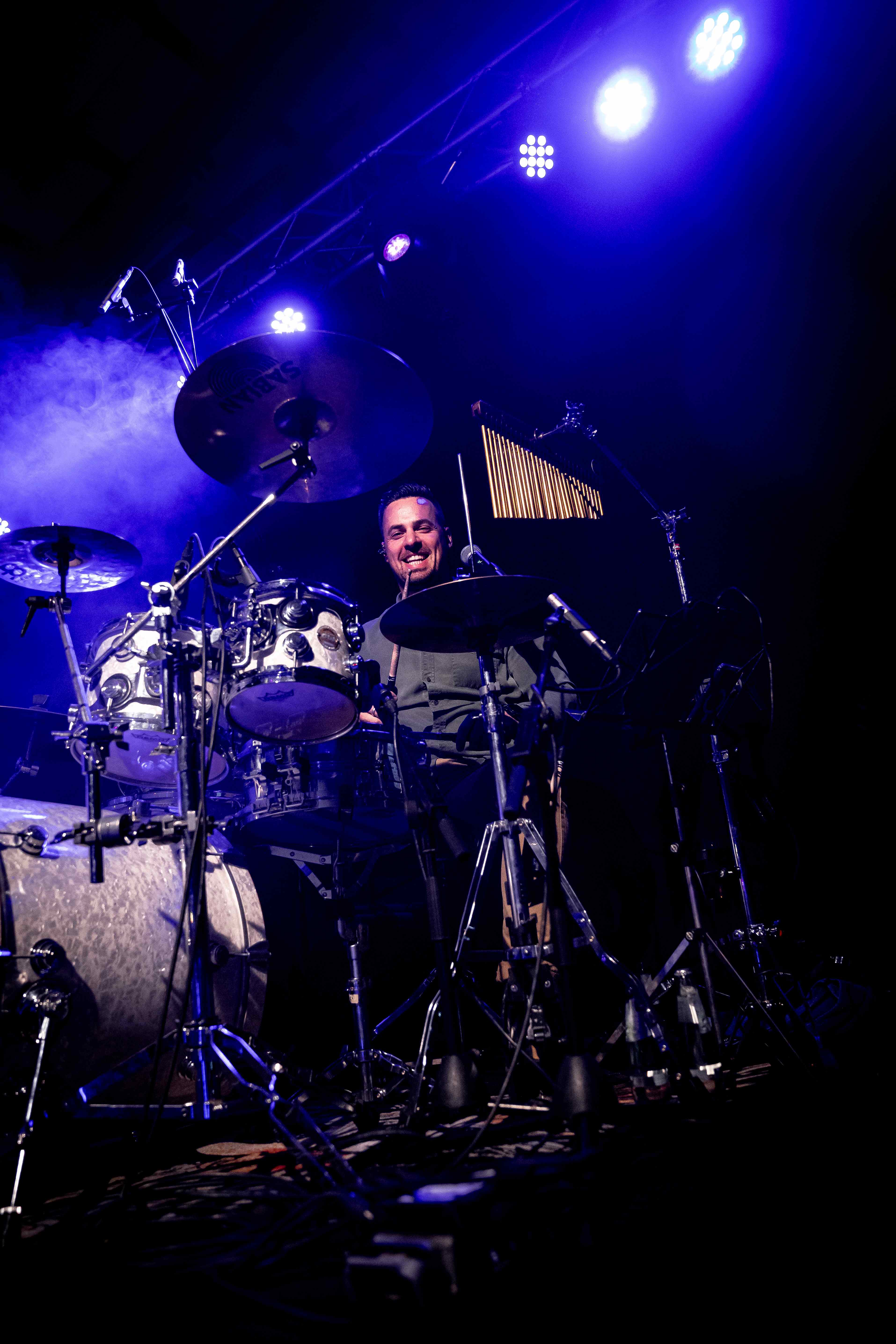 Daniel an den Drums